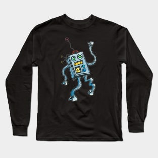 Boogie Down Bot the Dancing Robot Long Sleeve T-Shirt